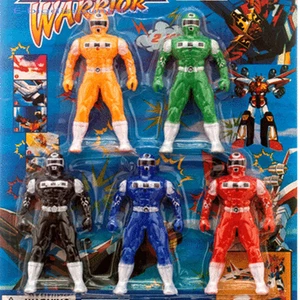 5 PZ GIOCATTOLO POWER WARRIOR Future Force NinJ 4 Cavalieri Regalo di Natale per 3+ - Foto 1 di 1