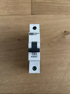 Dorman Smith 63 Amp Typ C Leitungsschutzschalter Mcb AS63C C63 - Bild 1 von 1
