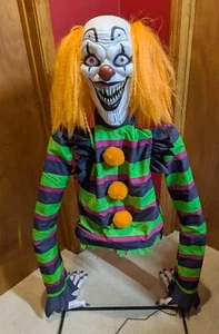 Spirit Halloween Poor George Scary Clown Retired Halloween Animatronic READ - Picture 1 of 8