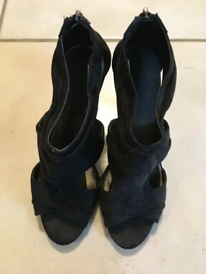 Tacones negros para mujer Nine West, talla 7,5, 4 pulgadas tacones.  Muy buen estado Foto 1 de 3