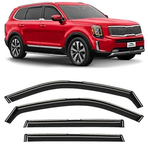 Rain Visors Wind Rain Guards for 2020-2025 Kia Telluride - Picture 1 of 8
