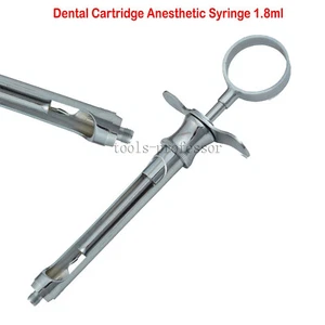 Aspirating Anesthesia Syringe Dental Cartridge Injection 1.8ml Anesthetic - Picture 1 of 10