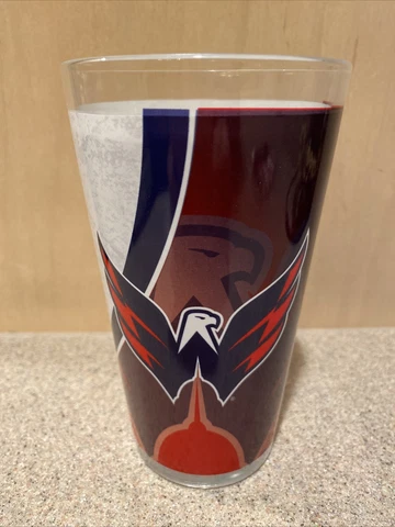 Washington Capitals NHL Full Wrap 16 Ounce and Collectible Glass Cover