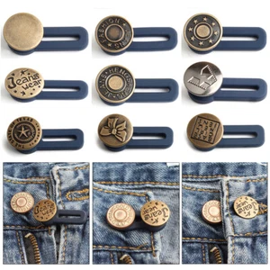 5pcs Retractable Sewing Button Extender For Jeans Pants Waistband Waist Extender - Picture 1 of 27