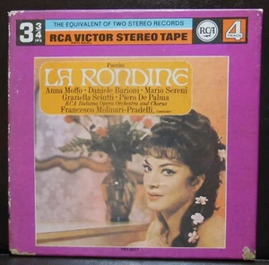 Puccini La Rondine Francesco Molinari-Pradelli 4 Trk 3 3/4 IPS Reel Leader Tape - Bild 1 von 9