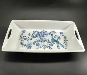 Figgjo Norway Serving Plate Tray Casserole 5006 Mid Century Pottery Pheasants - Picture 1 of 12