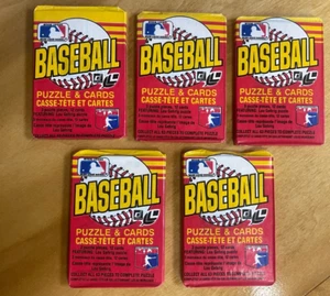 (9) 1985 Donruss/LEAF Baseball ungeöffnete versiegelte Wachspackungen ~ Puckett/Clemens RCs? - Bild 1 von 2