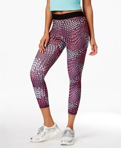 Hue Women's Pink Exposed Waistband Active Aruba Capri Leggings Size L 145545 - Picture 1 of 1