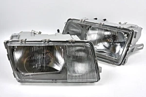 MERCEDES S Class W126 Sedan 1981-1991 Headlamps Front Lights PAIR Left + Right - Picture 1 of 6