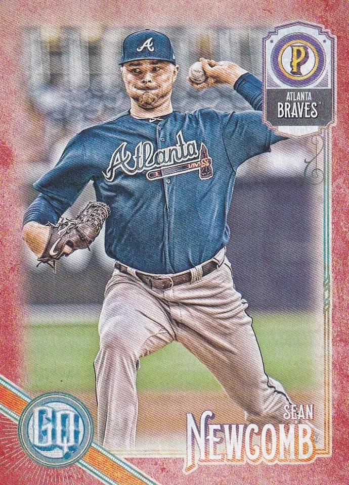 2018 Topps Gypcy Queen Atlanta Braves Sean Newcomb Base Red 09/10 - Image 1 of 2