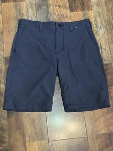 Hurley Boys Nike Dri-FIT Shorts Navy Size W30 L19 | Chino Flat Front - Picture 1 of 9