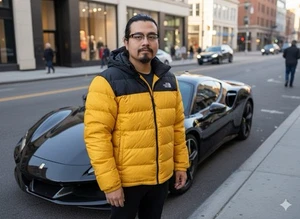 The North Face Alpz Luxe Hooded Jacket 550 Daunen Gelb Herren XXL - Bild 1 von 24