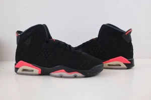 2019 Neu Air Jordan 6 Retro Black Infrared (GS) Größe 4,5Y mit Karton | VERTRAUENSWÜRDIGER VERKÄUFER - Bild 1 von 9