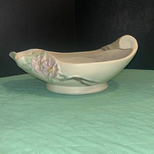 Vintage Art Nouveau Floral Centerpiece Console Bowl Weller Pottery - Picture 1 of 22