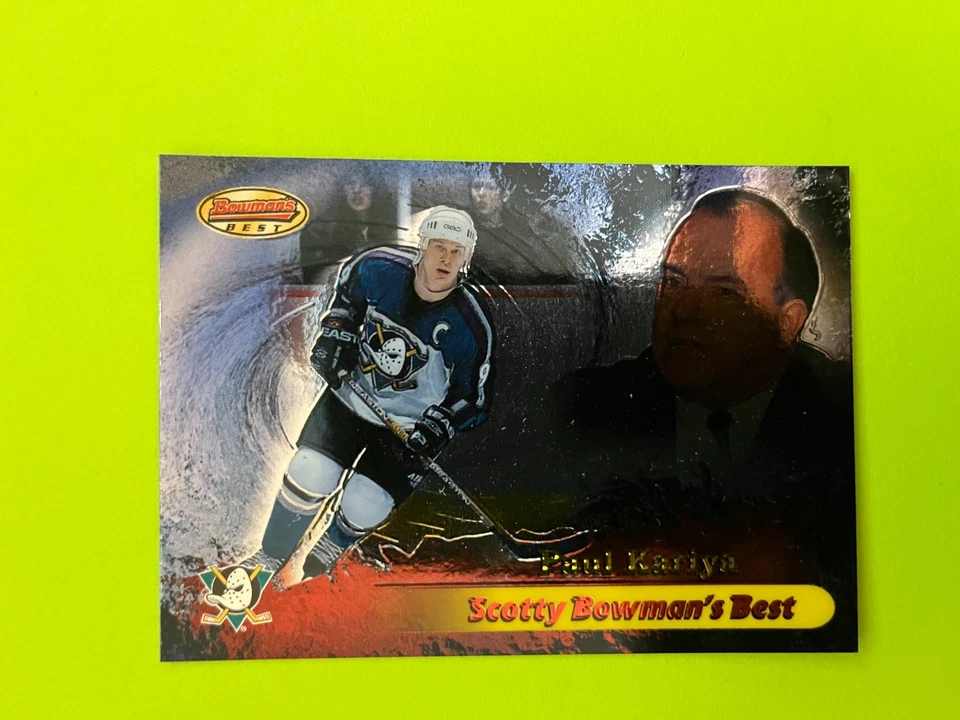 1998-99 Bowman Scotty Best Insert #SB9 Paul Kariya Anaheim Mighty Ducks NrMt - Image 1 of 2