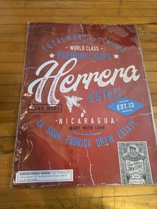 Drew Estate Cigars Undercrown Herrera Estelí Metal Sign -30” H x 22” W New Rare - Picture 1 of 1