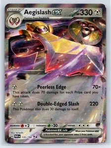 Pokemon TCG SV04: Paradox Rift Aegislash EX Foil #135/182 - Picture 1 of 2