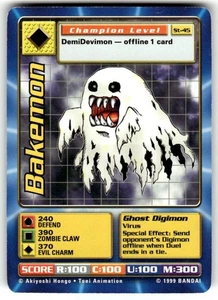 Bakemon ST-45 Champion Level Digimon Digi Battle Starter 1 Karte 1999 Bandai - Bild 1 von 2