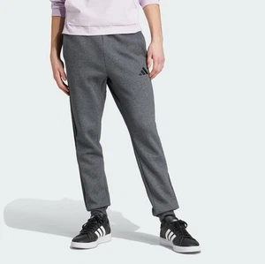 adidas men Essentials 3-Stripes Fleece Pants Size Large Dark Grey New With Tags - Picture 1 of 7