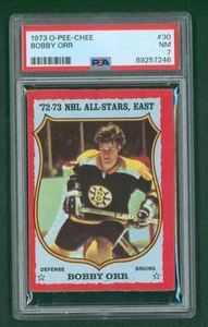 1973 O-Pee-Chee Hockey Card - #30 Bobby Orr, PSA 7 NM - Bild 1 von 2
