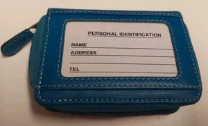 🌀 Teal Blue ID & Credit Card Wallet – New! - Picture 1 of 6