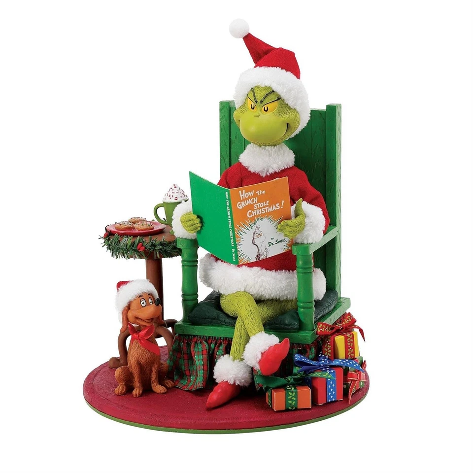 DEPARTMENT 56 Dept 56 Possible Dreams BEDTIME STORY GRINCH SANTA 6014778 NEW