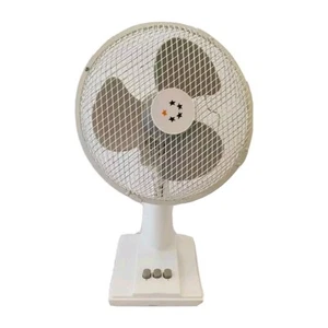 Portable 9 inch Oscillating Desk Fan with 2 Speed Control - White - Picture 1 of 5