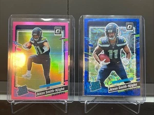 2023 Panini Donruss Optic Football Jaxon Smith-Njigba Pink Blue Scope SP Silver - Bild 1 von 1