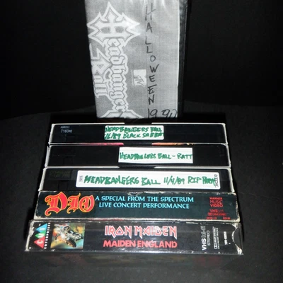 Headbanger's Ball VHS LOT 89 90 DIO BLACK SABBATH RATT RIP Party Halloween Ball - Image 1 of 4