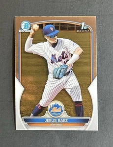 2023 Bowman Chrome Jesus Baez #BCP-12 Prospect 1st Mets Cardinals - Picture 1 of 2