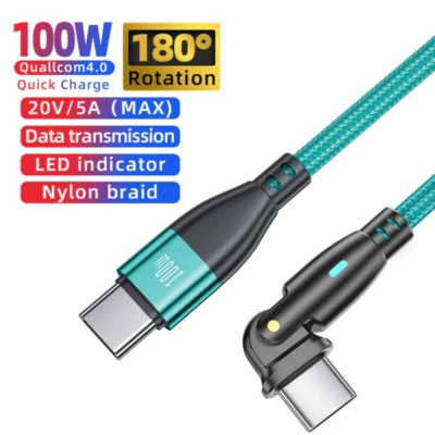 PD 100W/60W USB C to Type C Charging Cable Fast Charge For Macbook iPad Samsung - Image 1 of 4