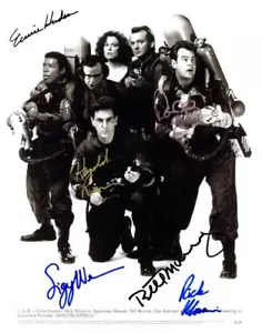 Weaver Hudson Murray Aykroyd Ramis Moranis 11x14 foto autografata firmata e certificato di autenticità - Foto 1 di 1