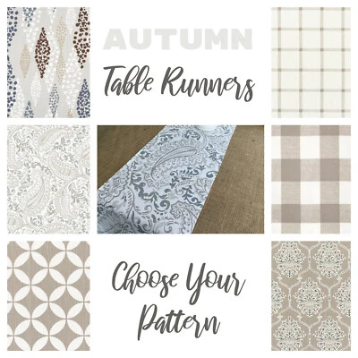 Fall Table Runner Autumn Home Decor Centerpiece Thanksgiving Dining Linens - Image 1 of 4