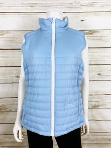 Sun Mountain Womens Reversible Vest XL Blue & White Insulated Full Zip Pockets - Picture 1 of 12