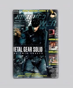 METAL GEAR SOLID TWIN SNAKES / NINTENDO POWER 2"x3" IMÁN NEVERA (juego revista - Imagen 1 de 3