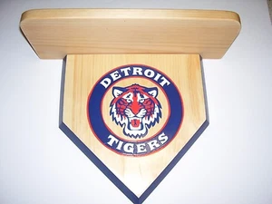 Detroit Tigers Bobble heads Home plate display shelf for Bobble heads - Picture 1 of 4