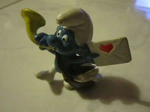 Vintage Original 1980s SMURF SMURF SCHLEICH SCHLEICH Peyo Postman Smurf - Picture 1 of 1