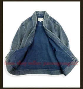 Blue - dyed Kendo Cardigan Coat Coat Jacket Men Draw - Dyed Old - Picture 1 of 19