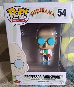 Professor Farnsworth Pop 54 -Futurama Funko Pop! 2016 Vaulted + Protector - Picture 1 of 14