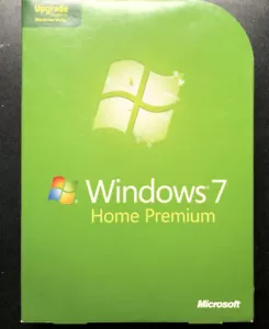 Microsoft Windows 7 Home Premium 64 Bit DVD Package for VISTA Upgrade w/ Key - Picture 1 of 4