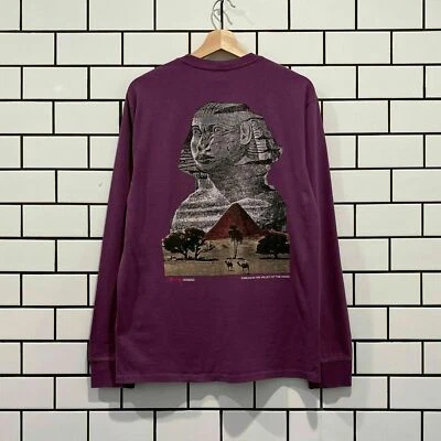 STUSSY SPHINX PIG DYED LS TEE PURPLE - Image 1 of 4