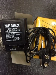 NEW MEMEX MU-500 UNIVERSAL AC-DC CHARGER ADAPTER + 6 WAY PLUG UNIVERSAL TIPS  - Picture 1 of 5