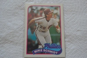 MIKE SCHMIDT HOF 1989 Topps ERROR CARD Greg Walker Stats on reverse. NOT RARE! - Picture 1 of 2