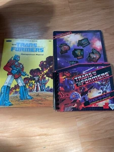 Vintage Transformers Stick-N-Play Activity Sticker Book 1983 Hasbro Complete! - Picture 1 of 8
