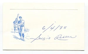 Sergio Robles Signed Card Autograph Baseball MLB Roger Harris Collection - Picture 1 of 2