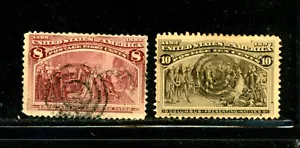 US Scott # 236, 237 - Used - Target Cancellation (5-C223) - Picture 1 of 1