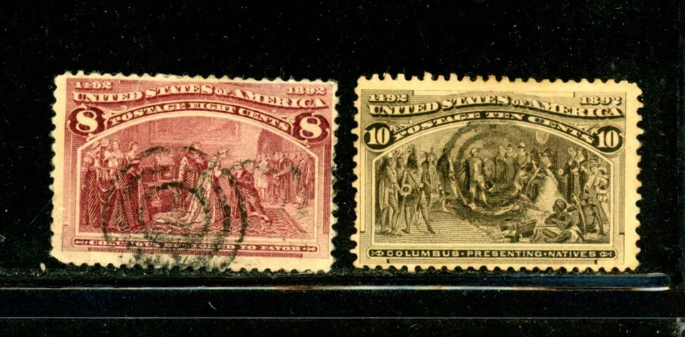 US Scott # 236, 237 - Used - Target Cancellation            (5-C223) - Image 1 of 1
