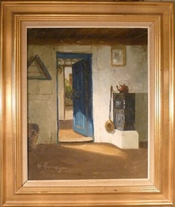 OSVALD RASMUSSEN ALIAS ALLAN KARMS! FROM AN OLD FARMHOUSE WITH OPEN DOOR - Picture 1 of 4