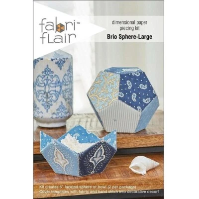 Indygo Junction Fabri Flair - Brio Sphere-Large Dimensional Paper Piecing Kit - Image 1 of 2