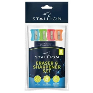 Stallion Eraser & Pencil Sharpener Set - Picture 1 of 1